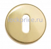 Картинка Накладка под ключ буратино на круглом основании Fratelli Cattini KEY 7-OLV полированная латунь 2 шт.
